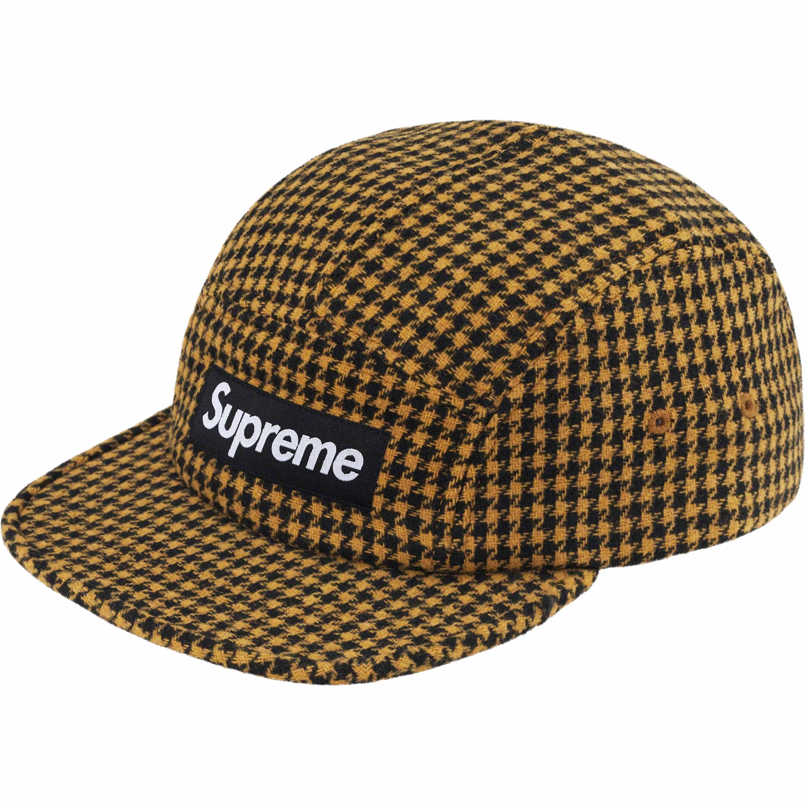 Houndstooth Wool Camp Cap view 2